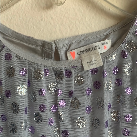 Crewcuts grey glittery dress - Picture 2 of 5